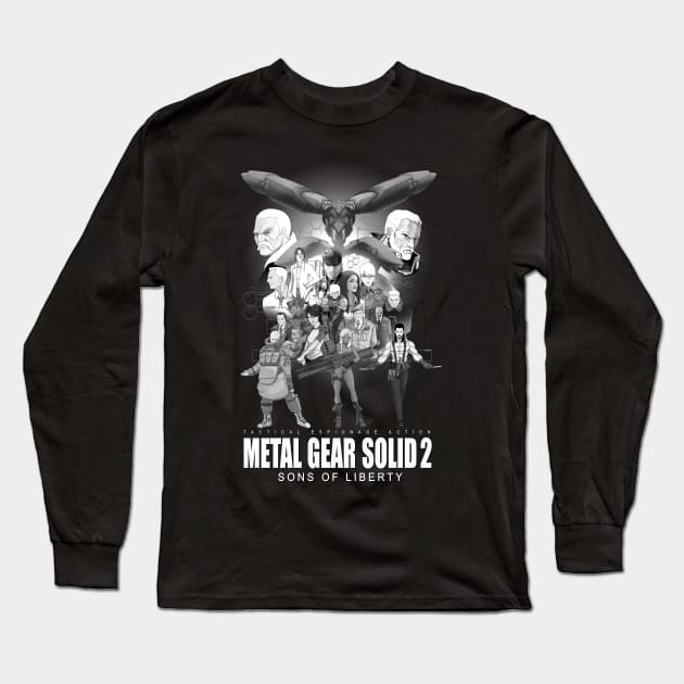 Metal Gear Solid 2: Sons of Liberty Long Sleeve T-Shirt by CoolDojoBro